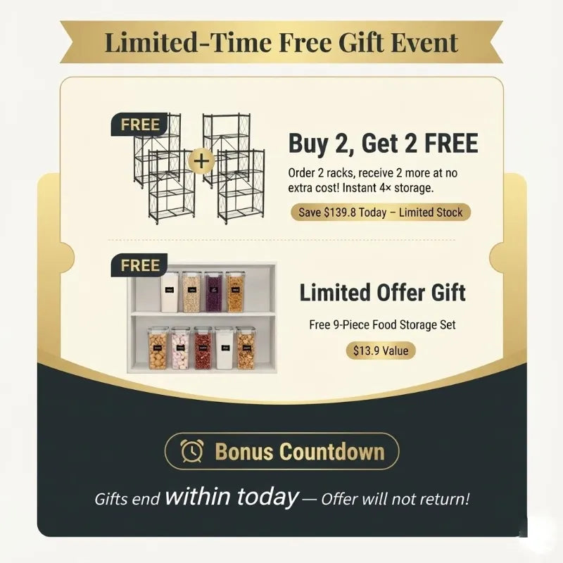 No Installation, 360° Rotating Foldable Shelf – Space-Saving & Lockable for Easy Organization!