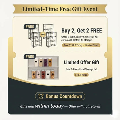 No Installation, 360° Rotating Foldable Shelf – Space-Saving & Lockable for Easy Organization!